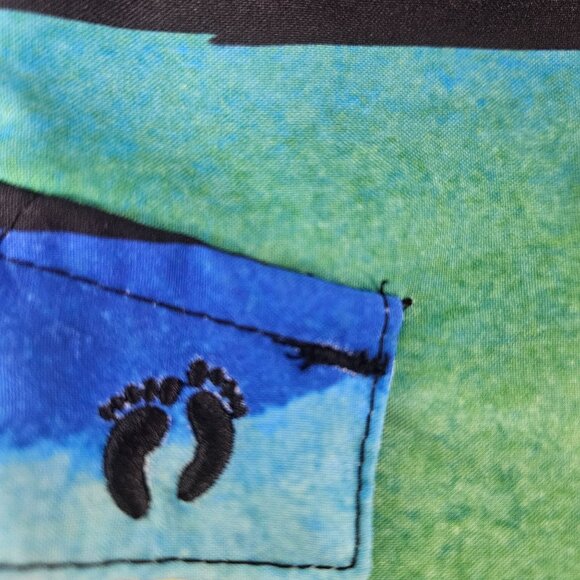 Hang Ten Men's Vibrant Rainbow Stripe Board Shorts Size 38 Beach Summer Casual - Picture 4 of 6